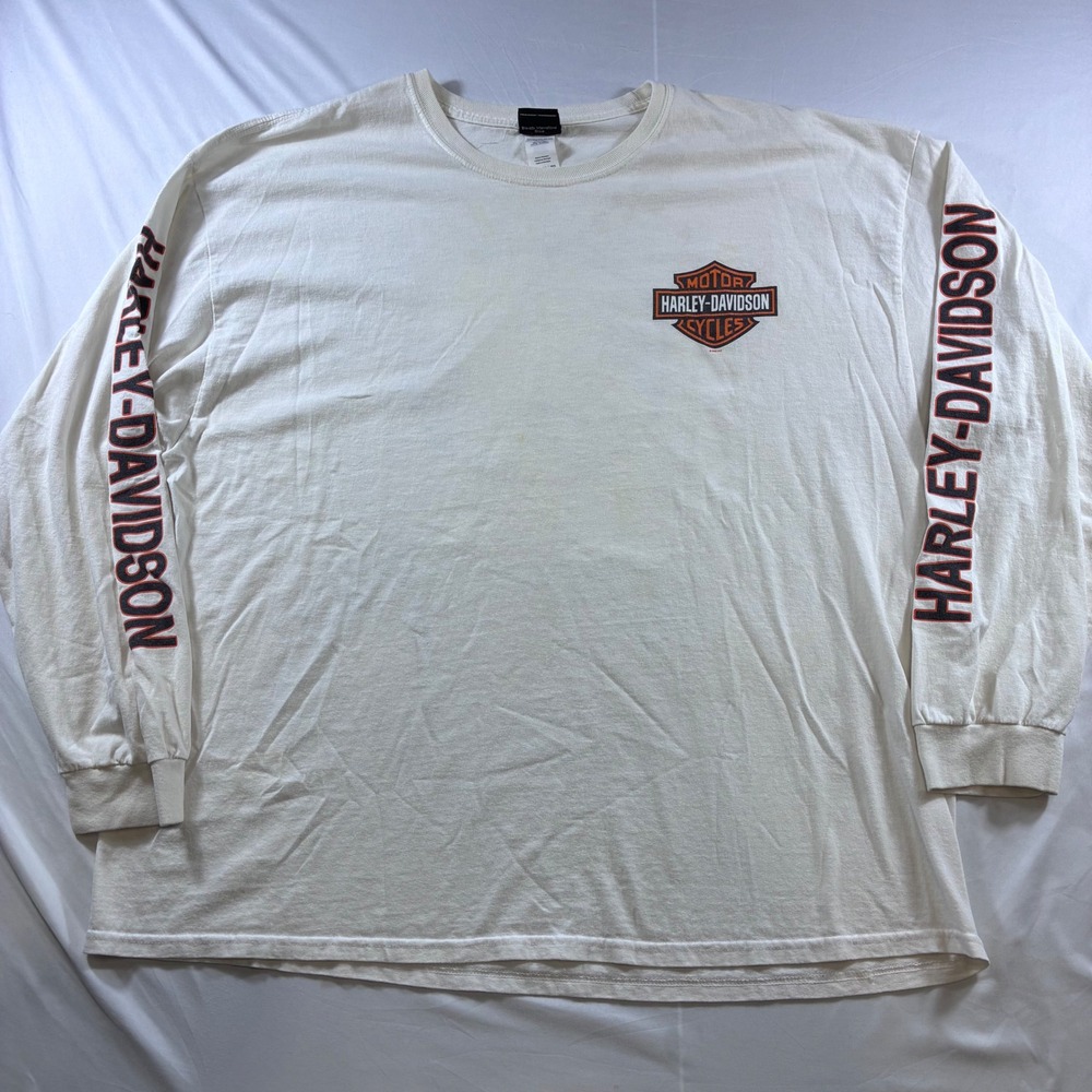 Harley-Davidson Chandler Arizona Scorpion Long Sleeve T-Shirt White 3XL VTG